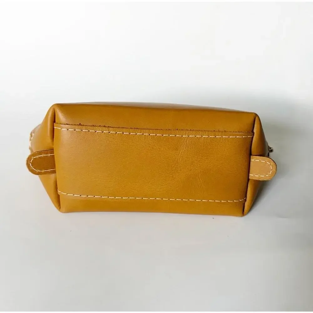 Portland Leather Goods Belladonna Zip Pouch Mango BNNU
